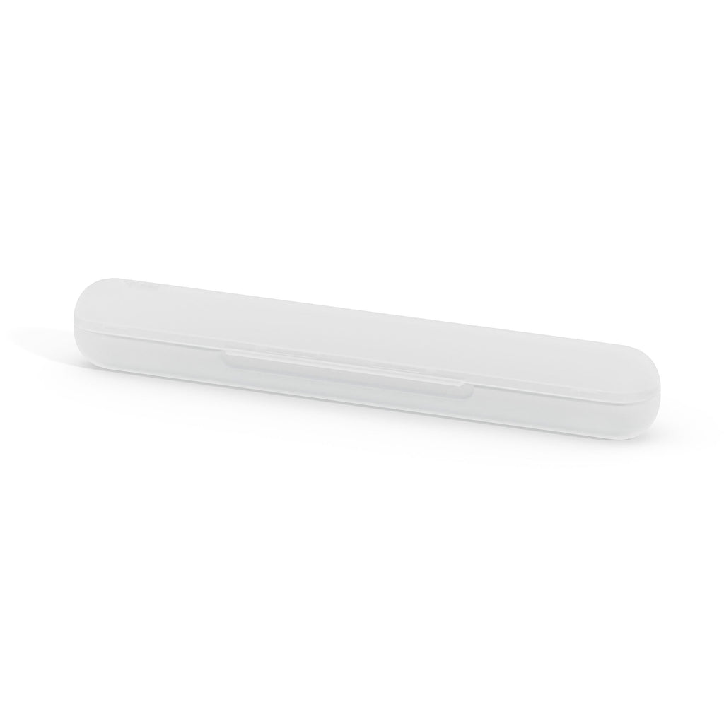White rectangular object on a white background