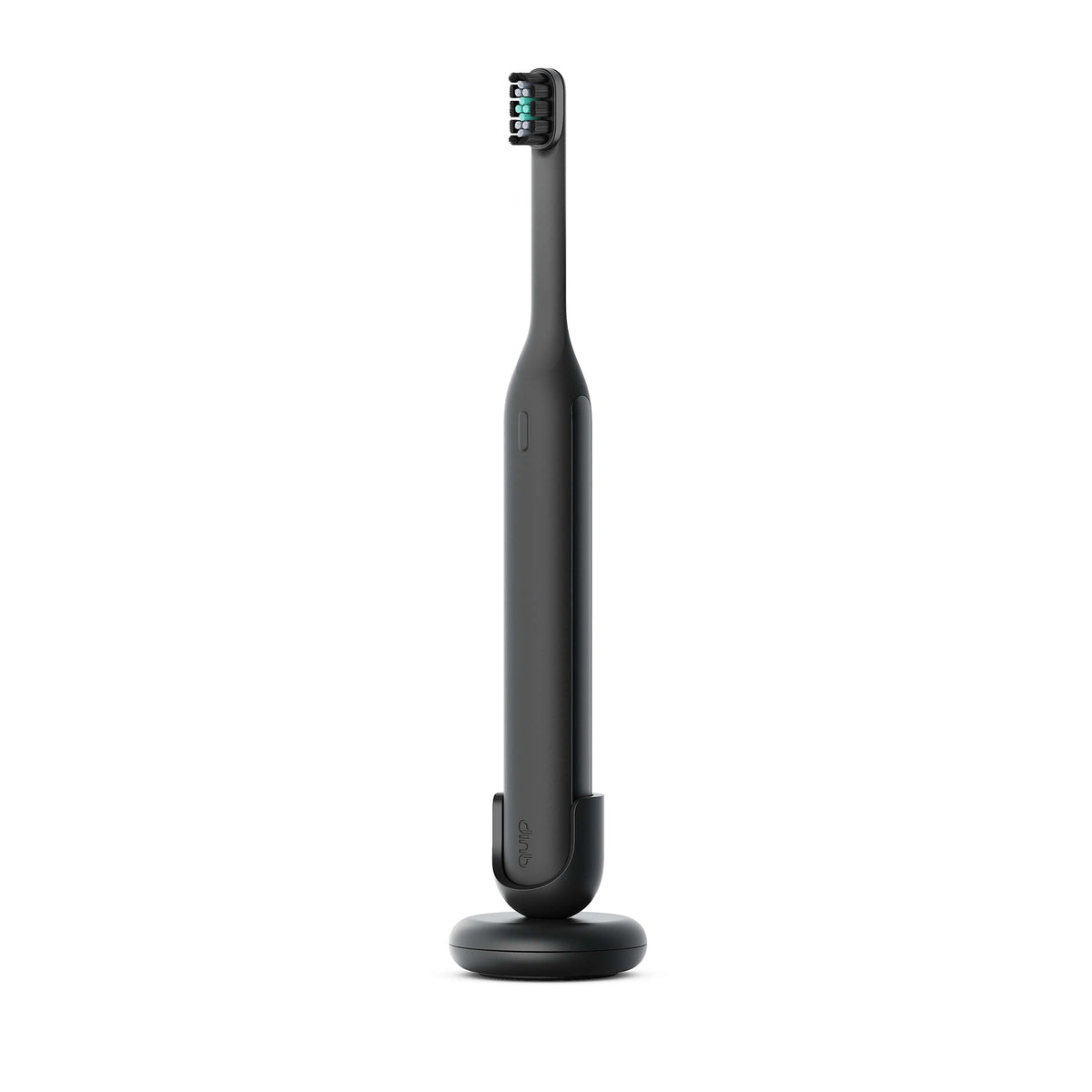 Ultra™ Next Generation Smart Sonic Electric Toothbrush in Onyx color, displayed upright on its matching black stand.